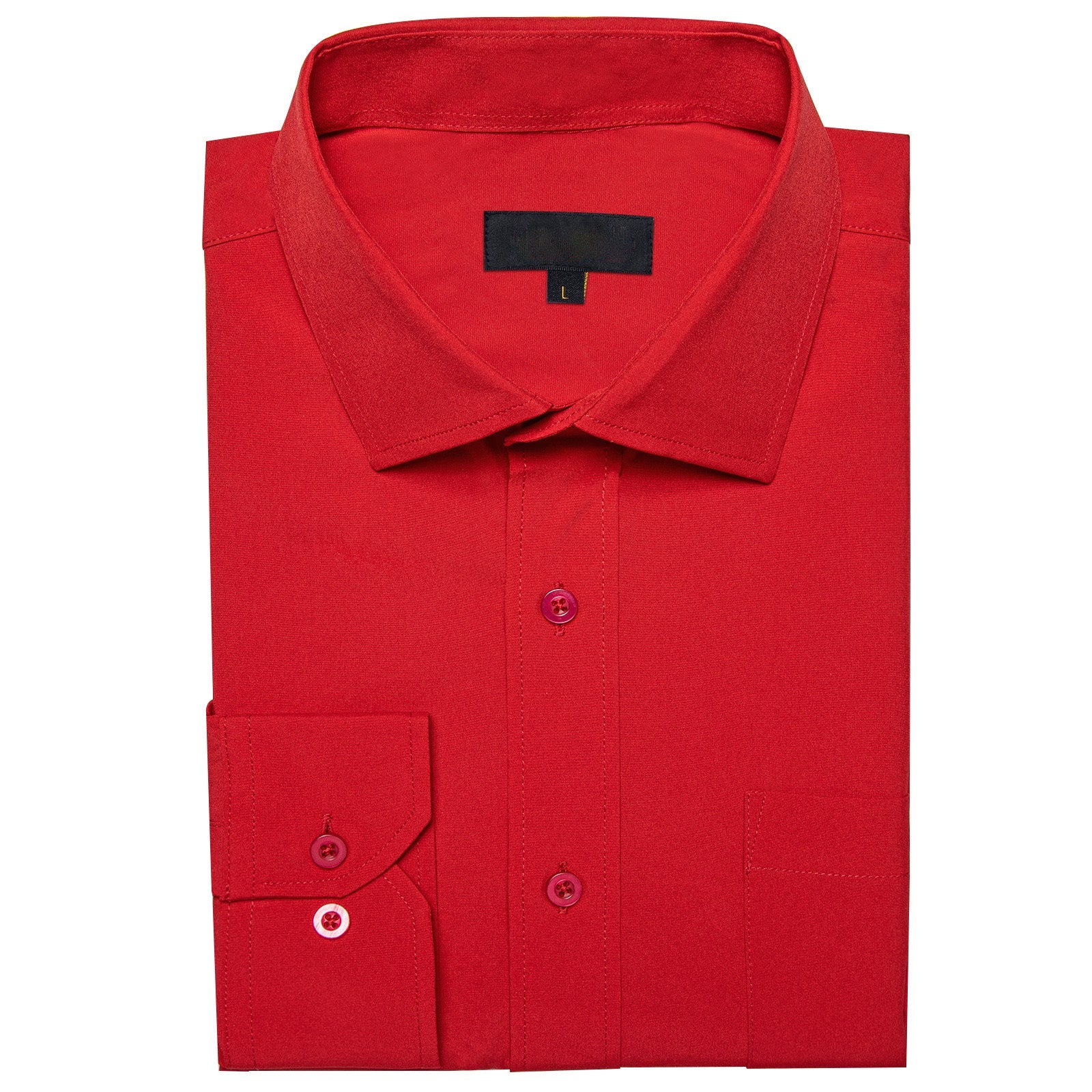 GentCrest Red Solid Shirt - Image 4