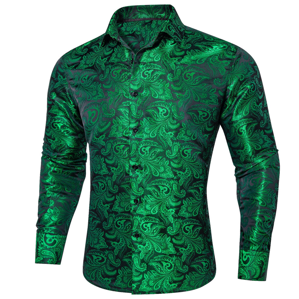 GentCrest Green Paisley Shirt - Image 1