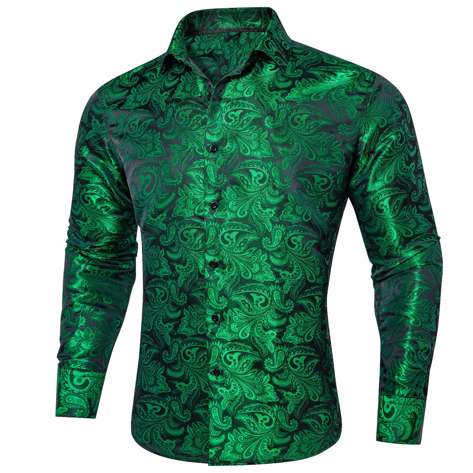 GentCrest Green Paisley Shirt - Image 1