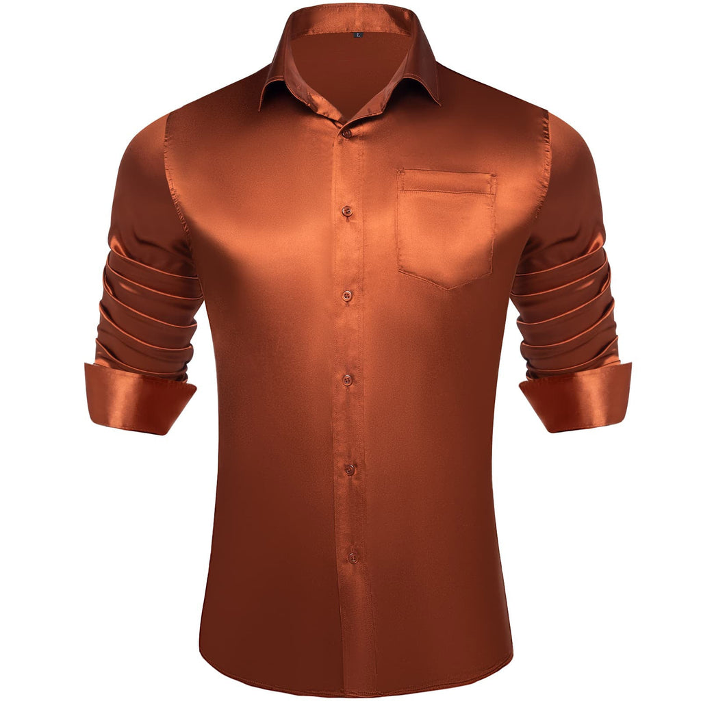GentCrest Orange Solid Shirt - Image 1