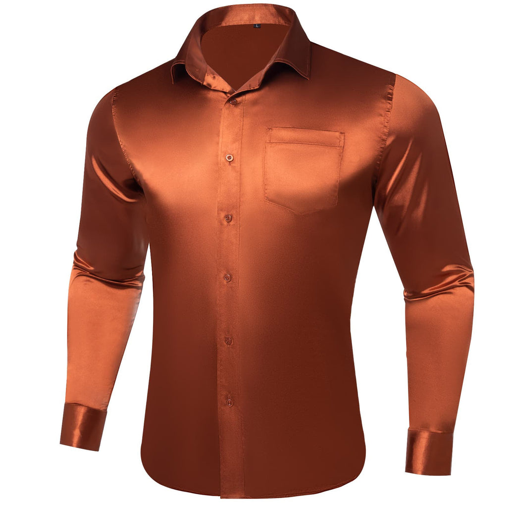 GentCrest Orange Solid Shirt - Image 2