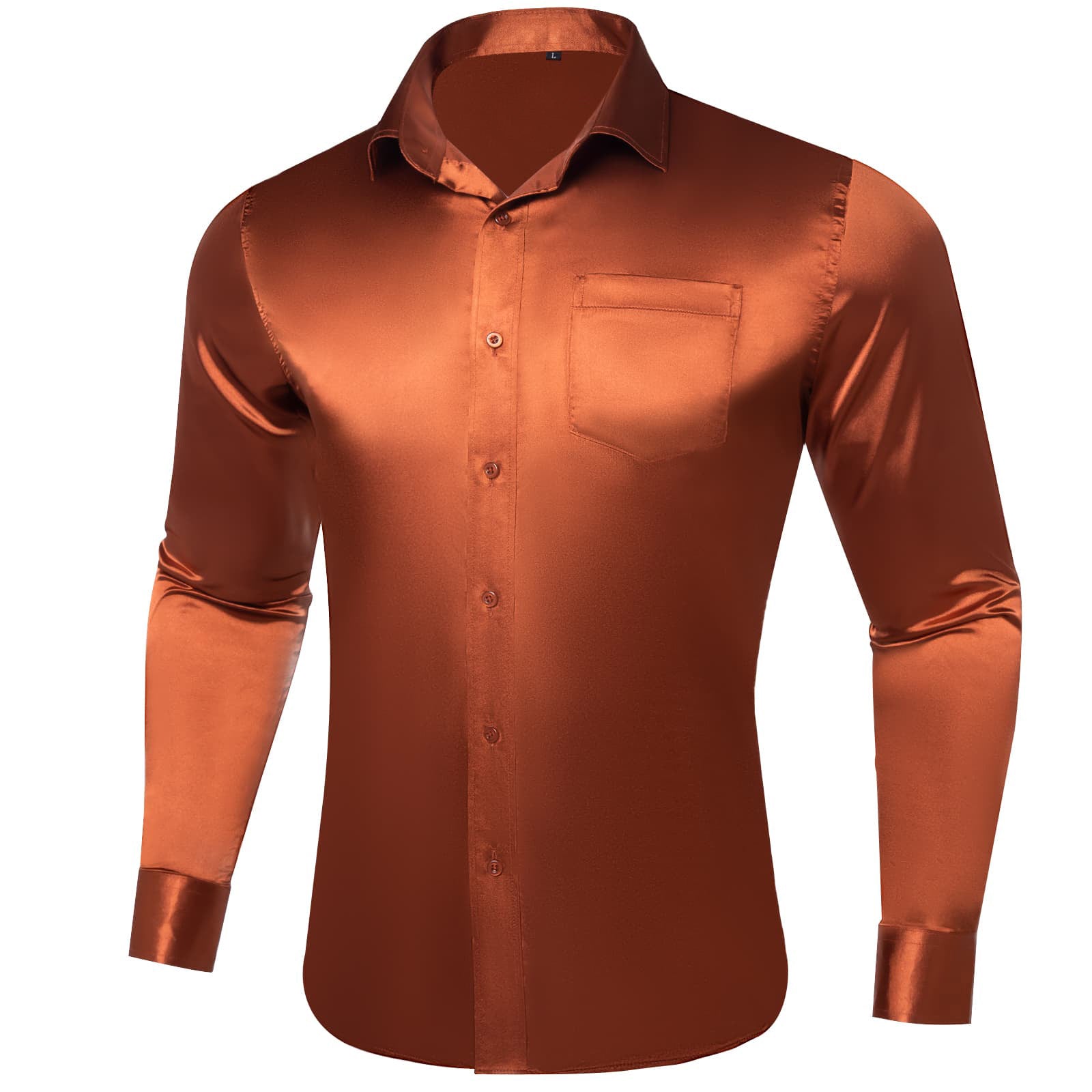 GentCrest Orange Solid Shirt - Image 2