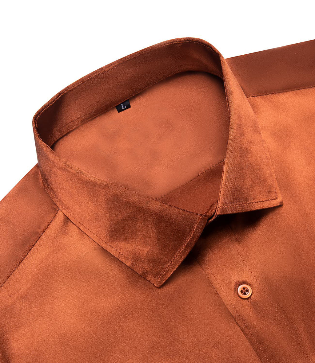 GentCrest Orange Solid Shirt - Image 4
