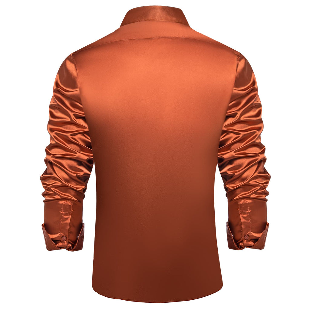 GentCrest Orange Solid Shirt - Image 3