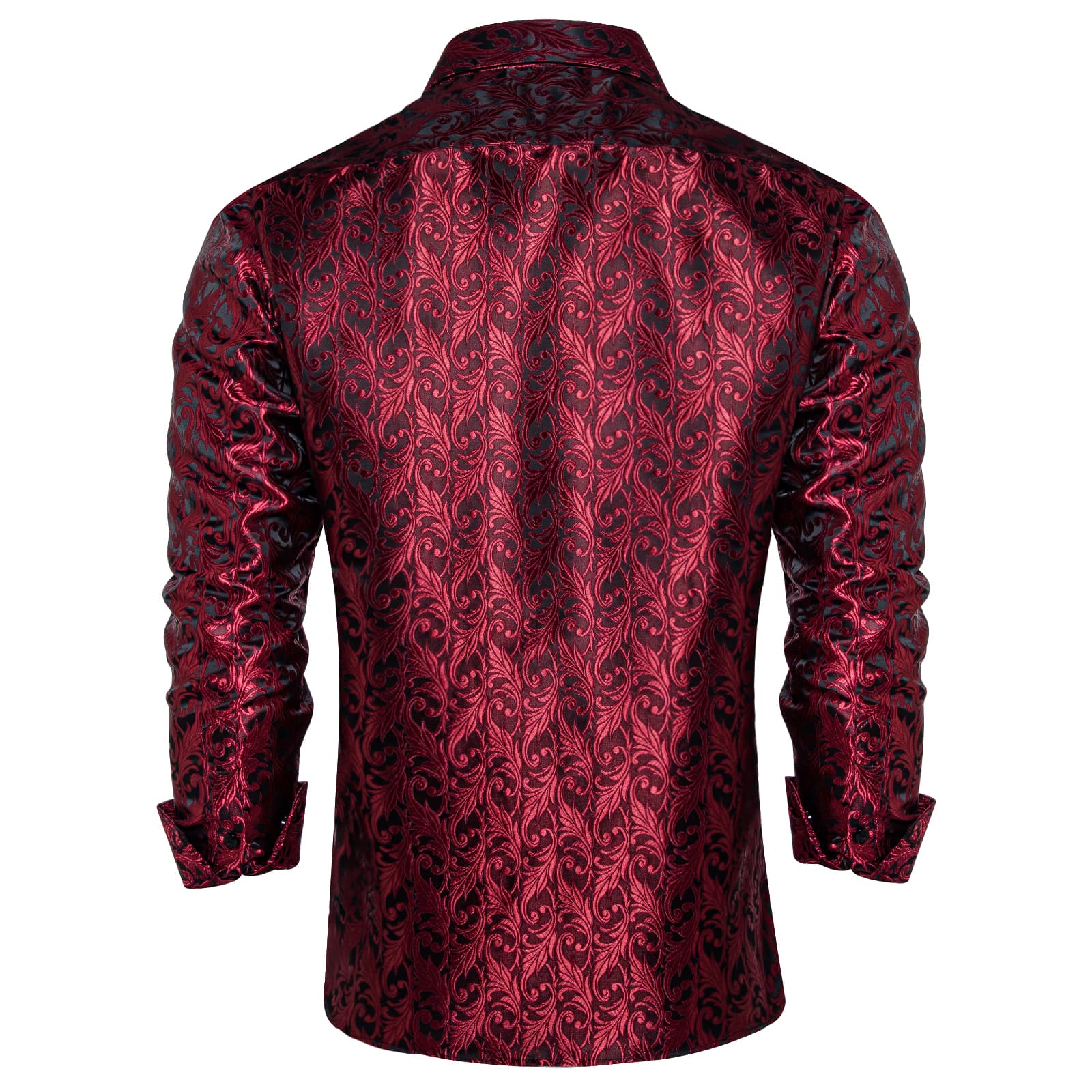GentCrest Burgundy Floral Shirt - Image 2