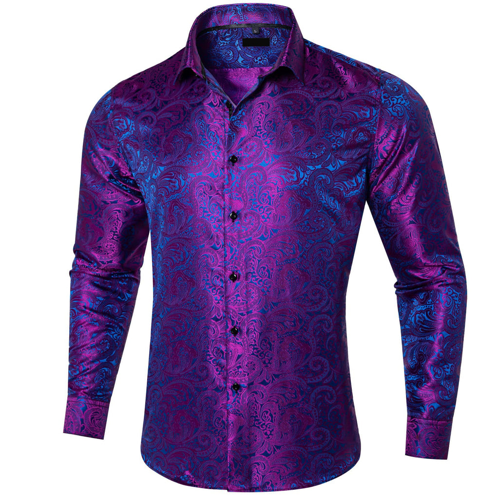 GentCrest Blue Floral Shirt - Image 1