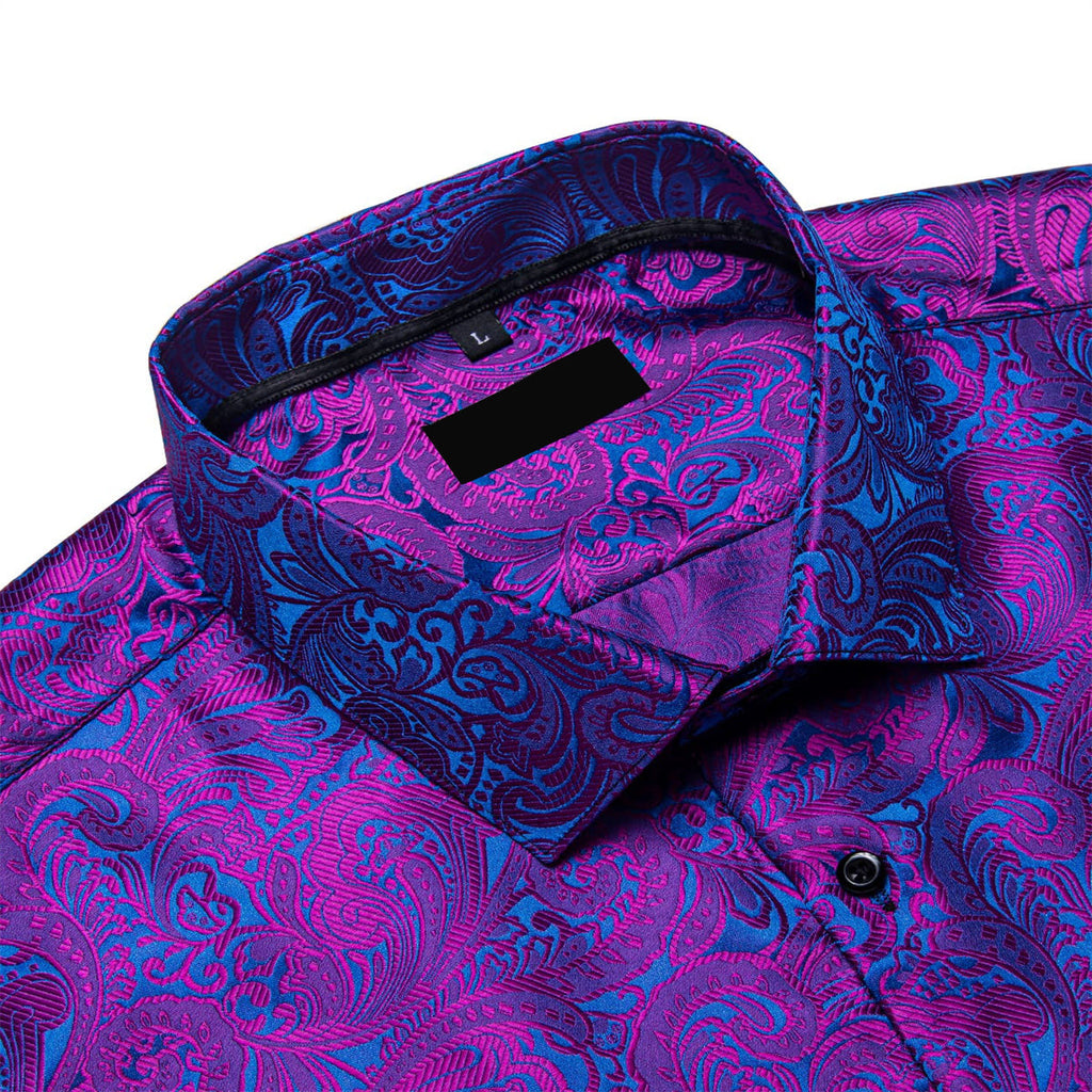 GentCrest Blue Floral Shirt - Image 3