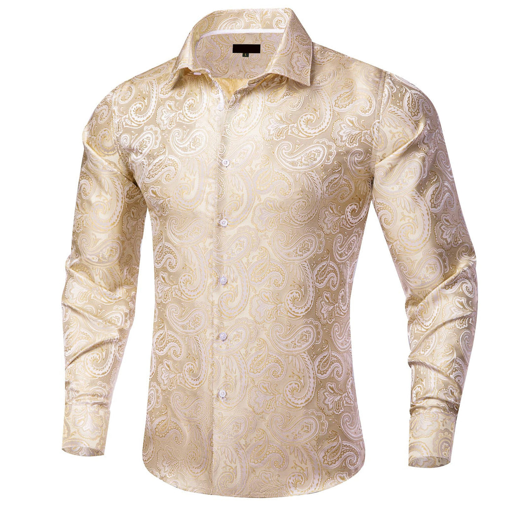 GentCrest Champagne Paisley Shirt - Image 2