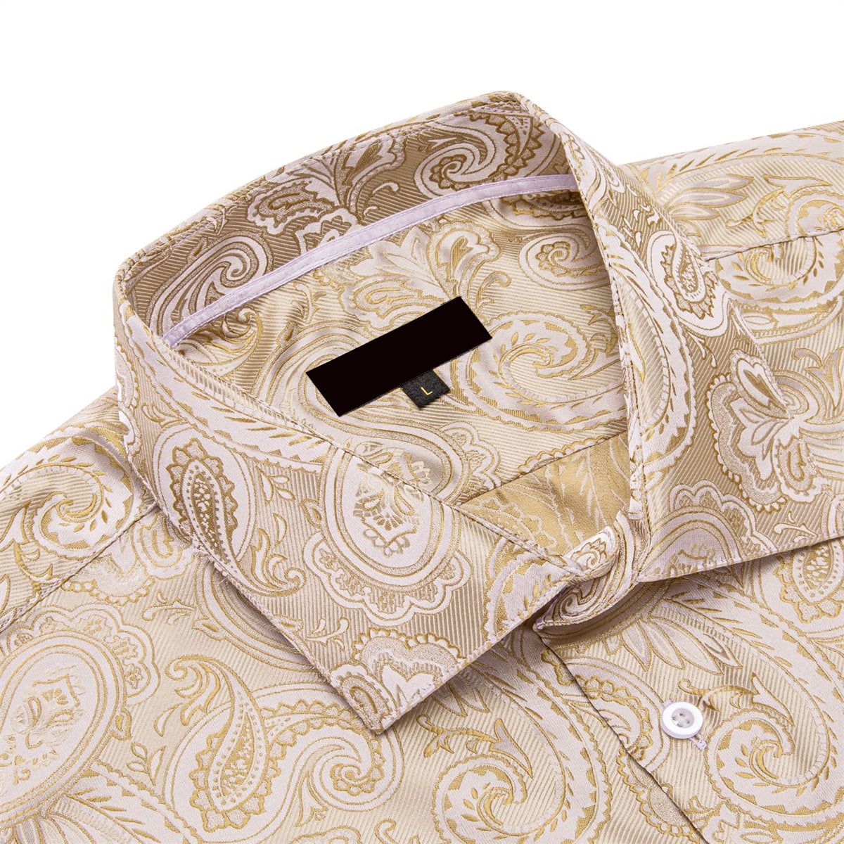 GentCrest Champagne Paisley Shirt - Image 3