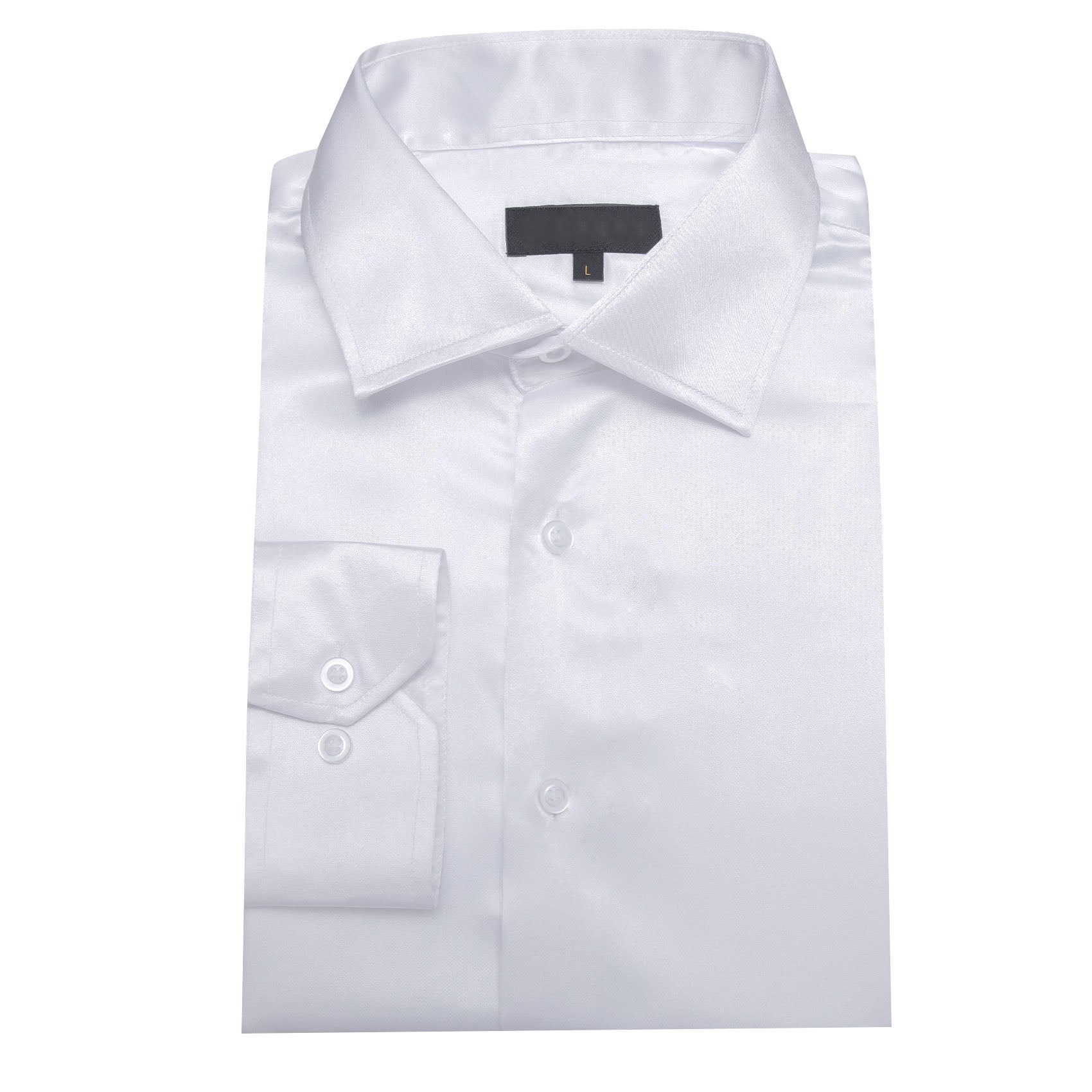 GentCrest White Solid Shirt - Image 4