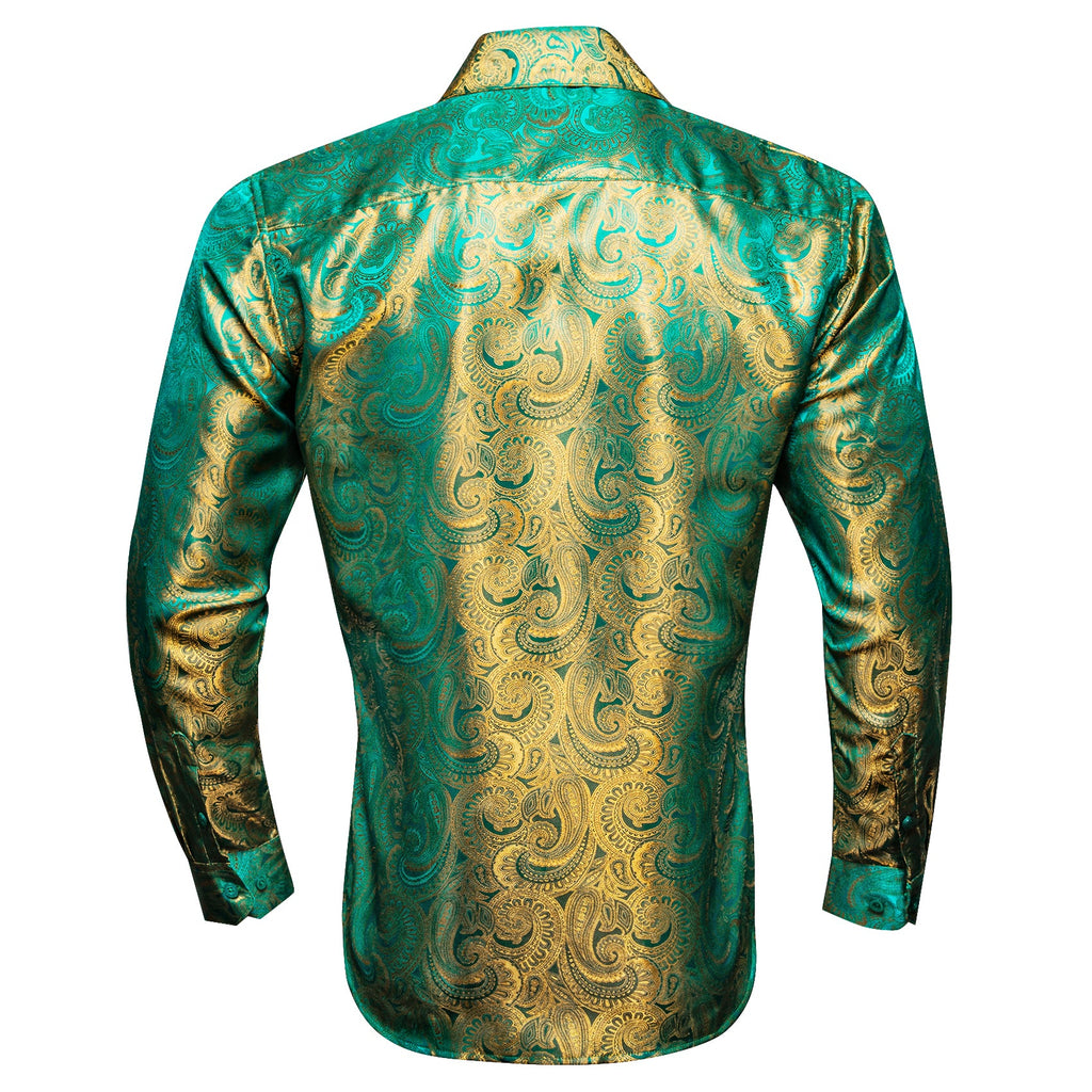 GentCrest Green Paisley Shirt - Image 7