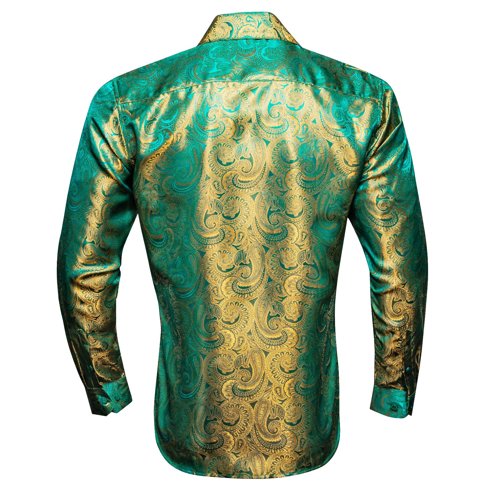 GentCrest Green Paisley Shirt - Image 7