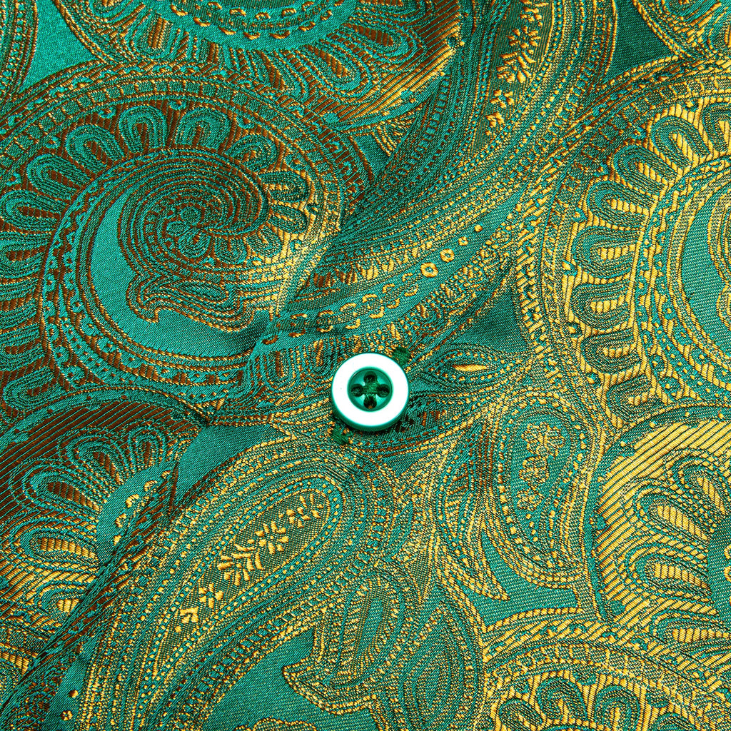 GentCrest Green Paisley Shirt - Image 4