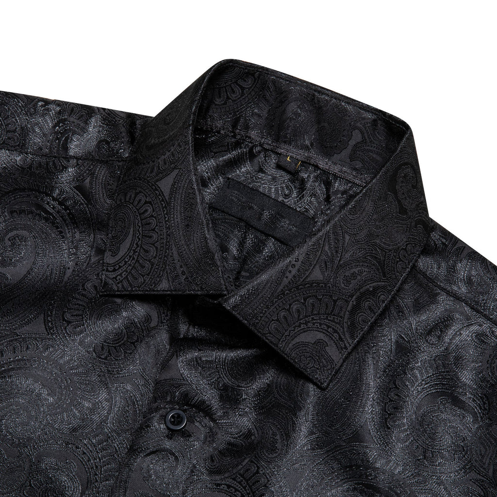 GentCrest Black Paisley Shirt - Image 3