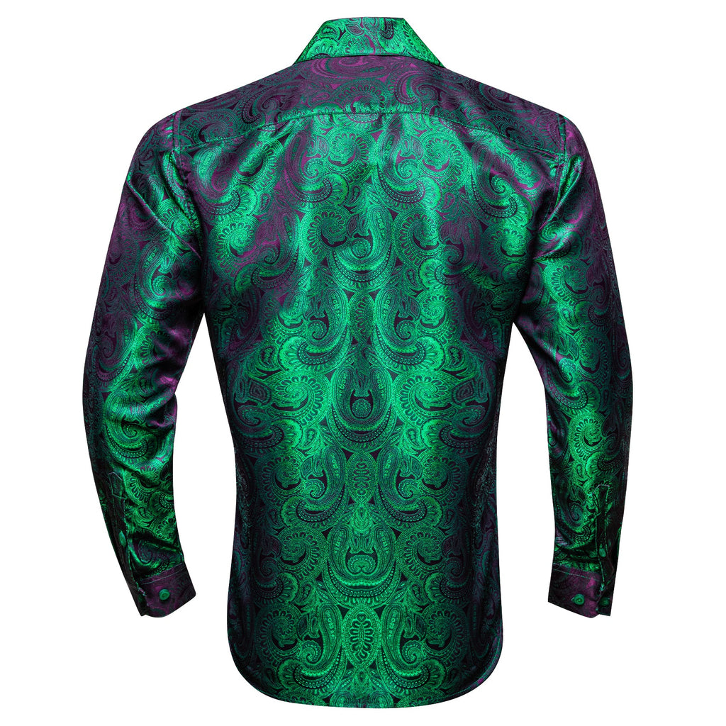 GentCrest Green Paisley Shirt - Image 3