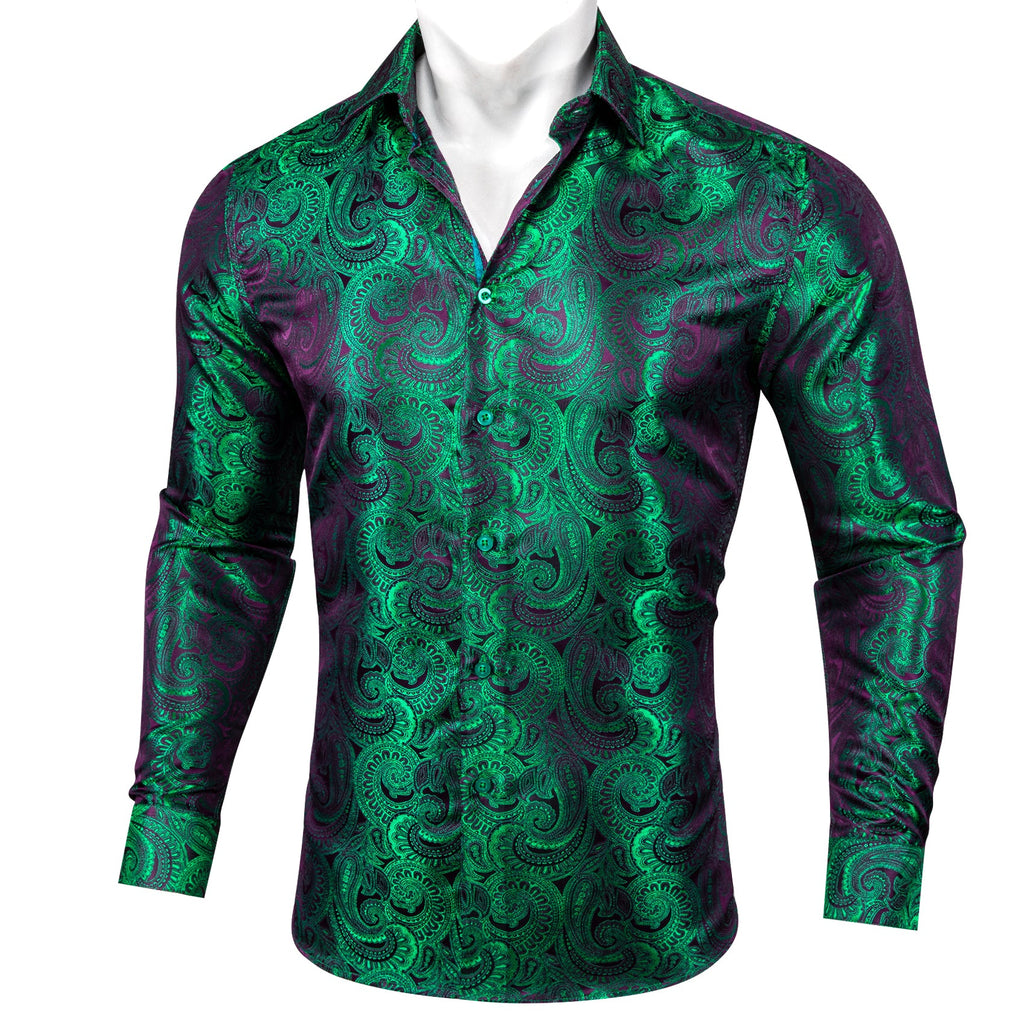 GentCrest Green Paisley Shirt - Image 9