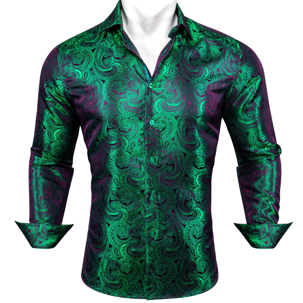 GentCrest Green Paisley Shirt - Image 10