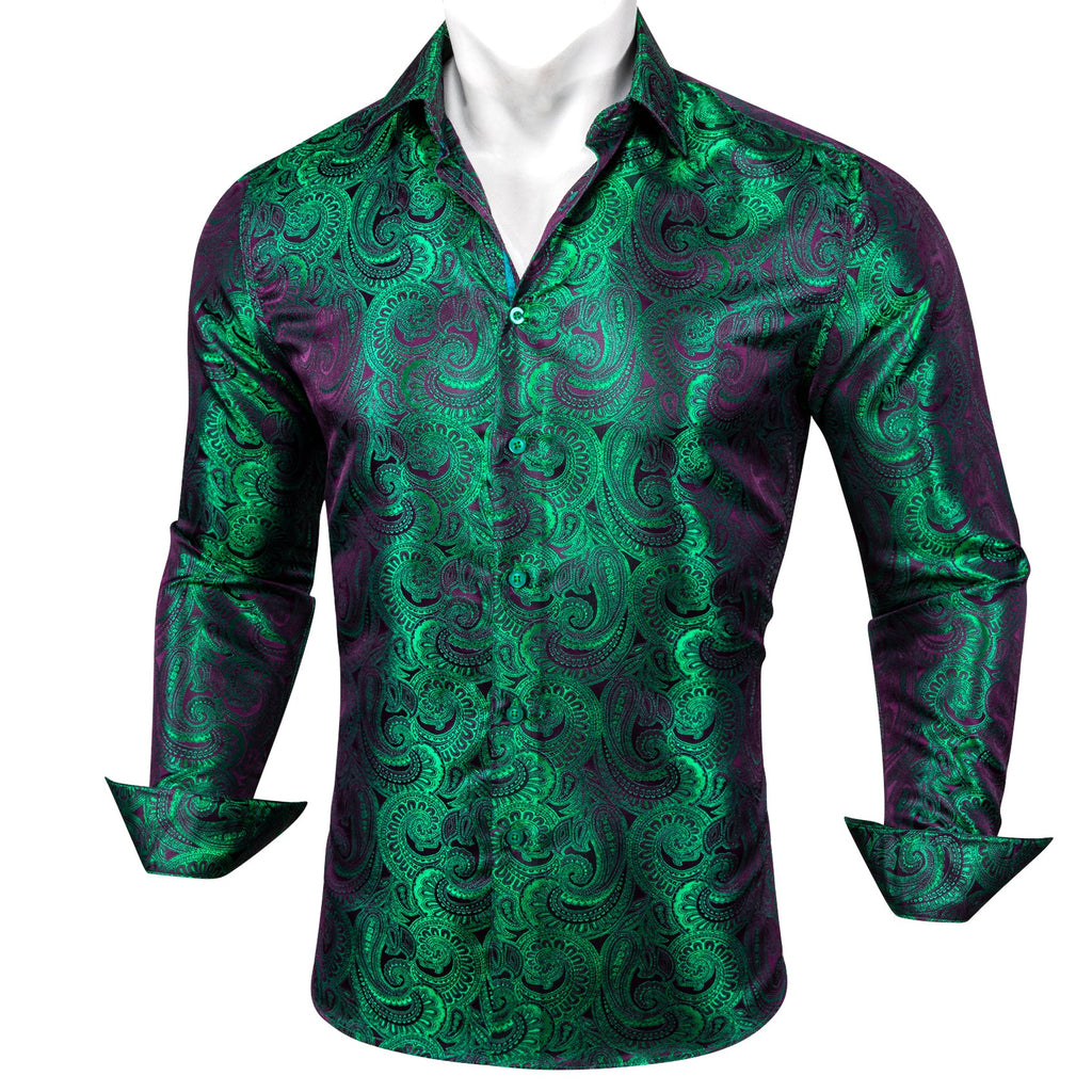 GentCrest Green Paisley Shirt - Image 11