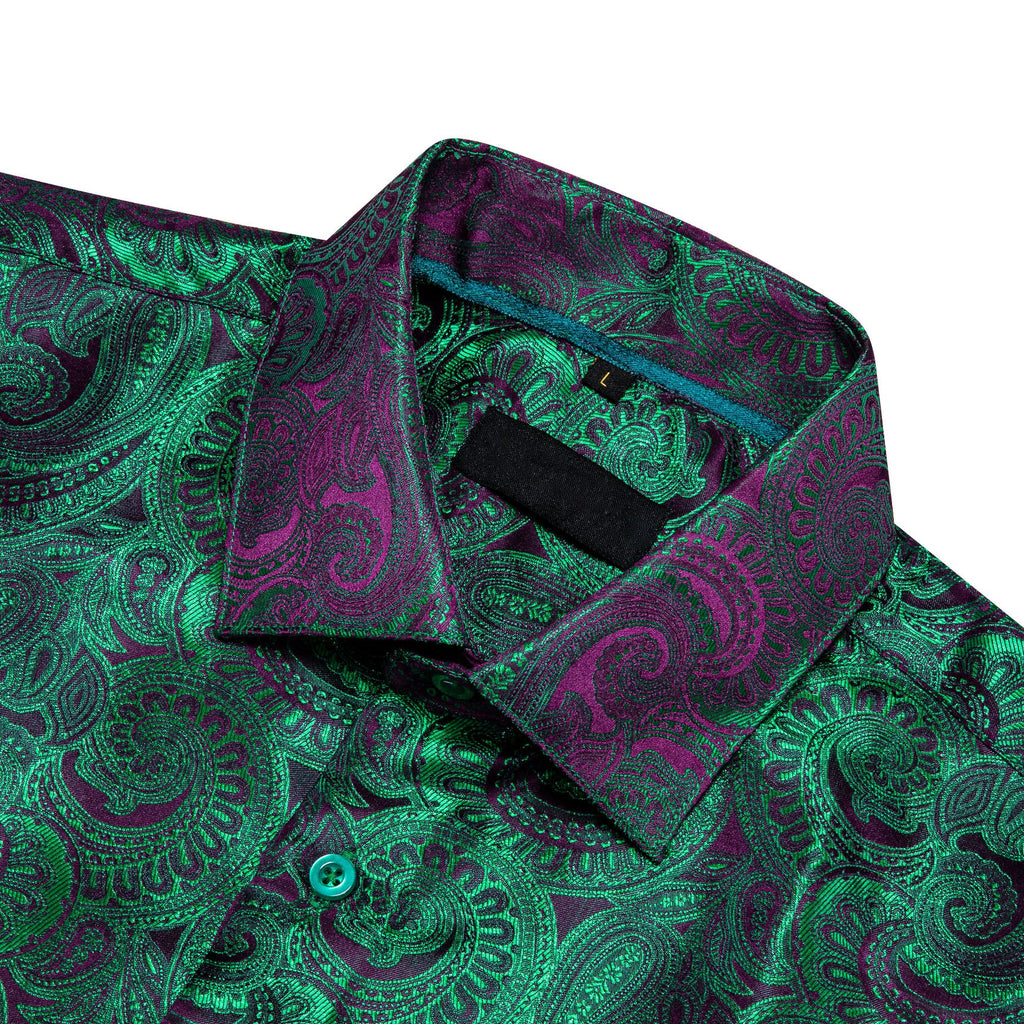 GentCrest Green Paisley Shirt - Image 6