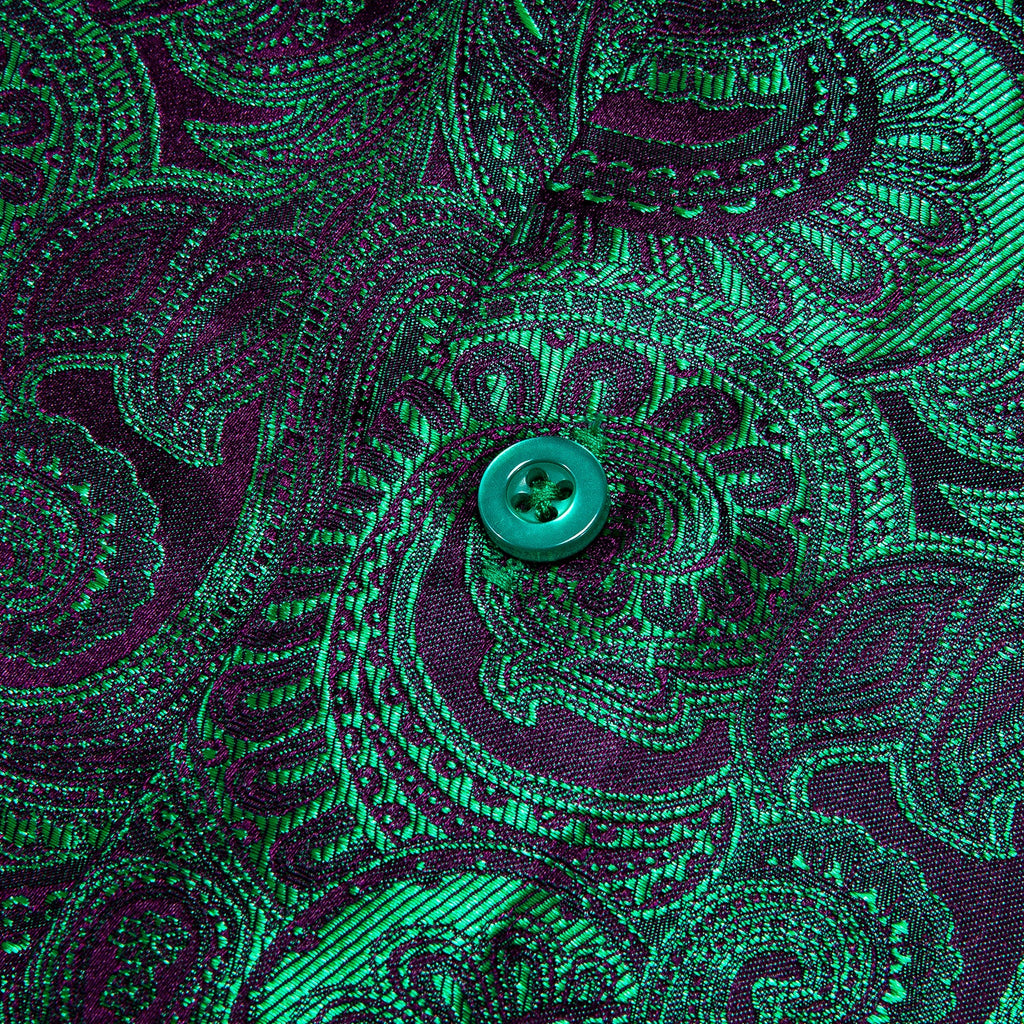 GentCrest Green Paisley Shirt - Image 4