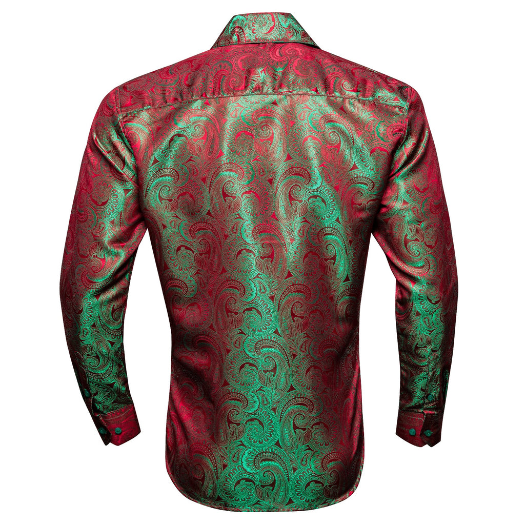 GentCrest Red Paisley Shirt - Image 3