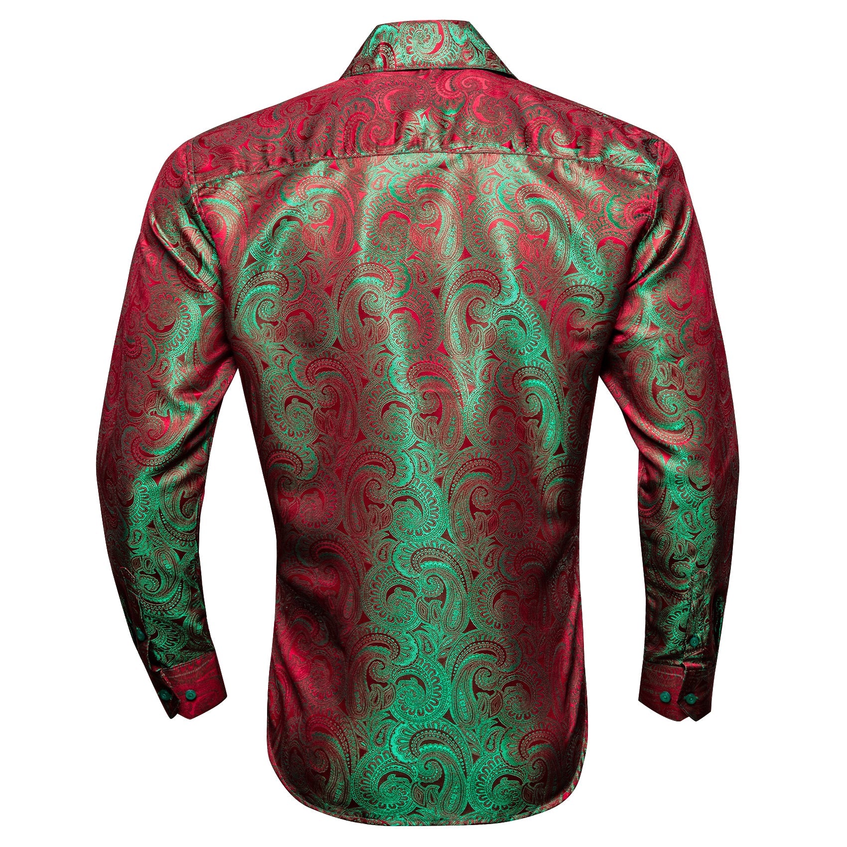 GentCrest Red Paisley Shirt - Image 3