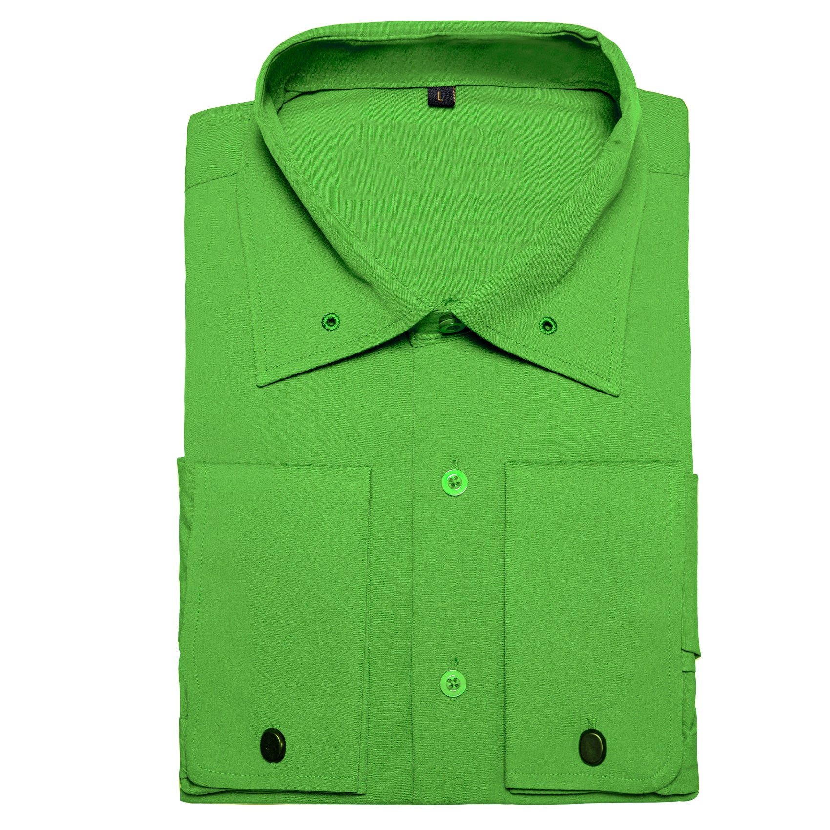 GentCrest Green Solid Shirt - Image 3