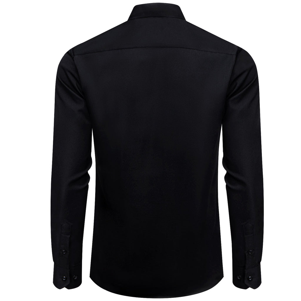 GentCrest Black Solid Shirt - Image 2