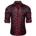 GentCrest Burgundy Floral Shirt - Image 1