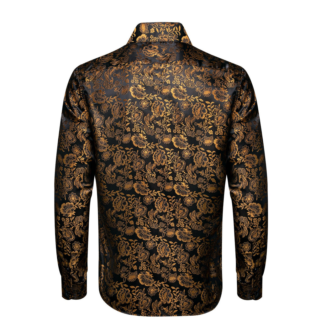 GentCrest Gold Floral Shirt - Image 4