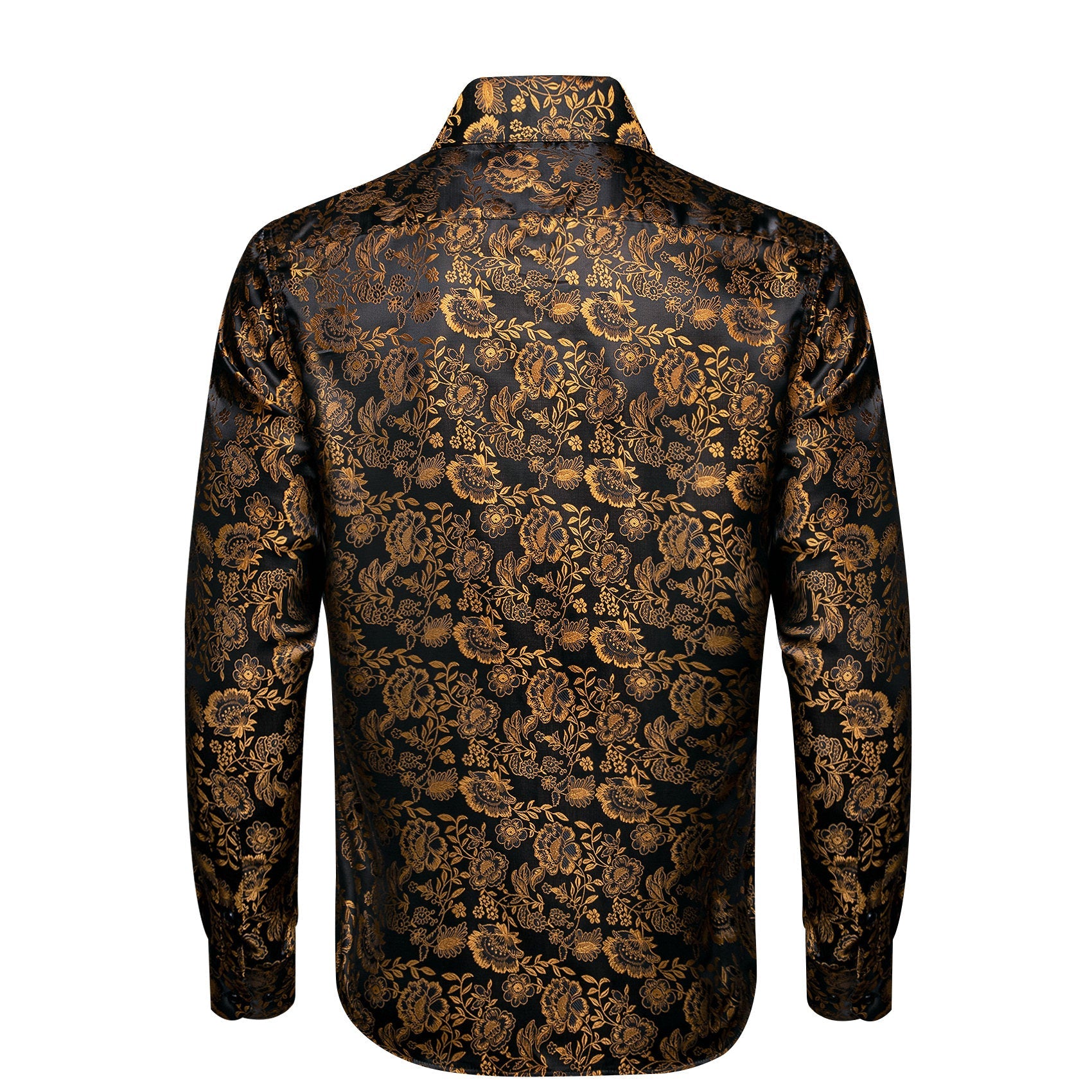 GentCrest Gold Floral Shirt - Image 4