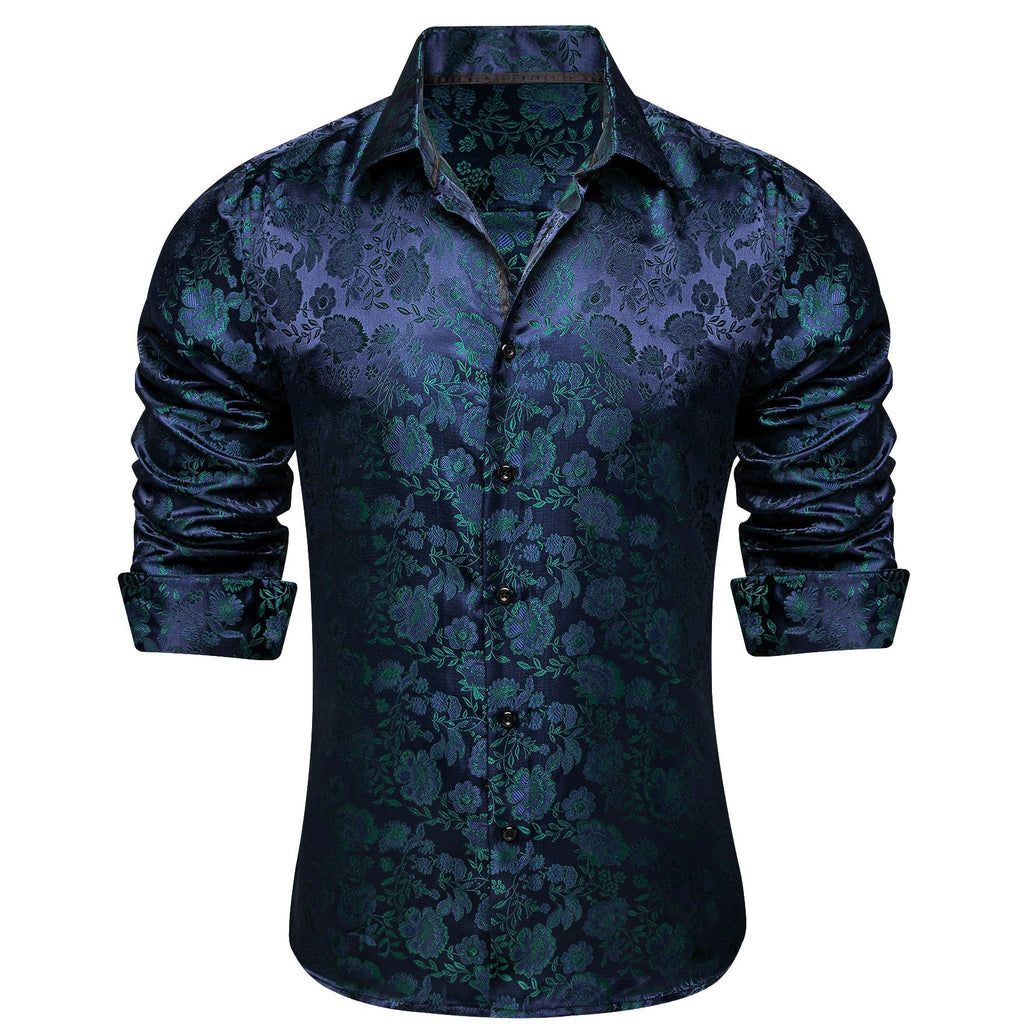 GentCrest Blue Floral Shirt - Image 1