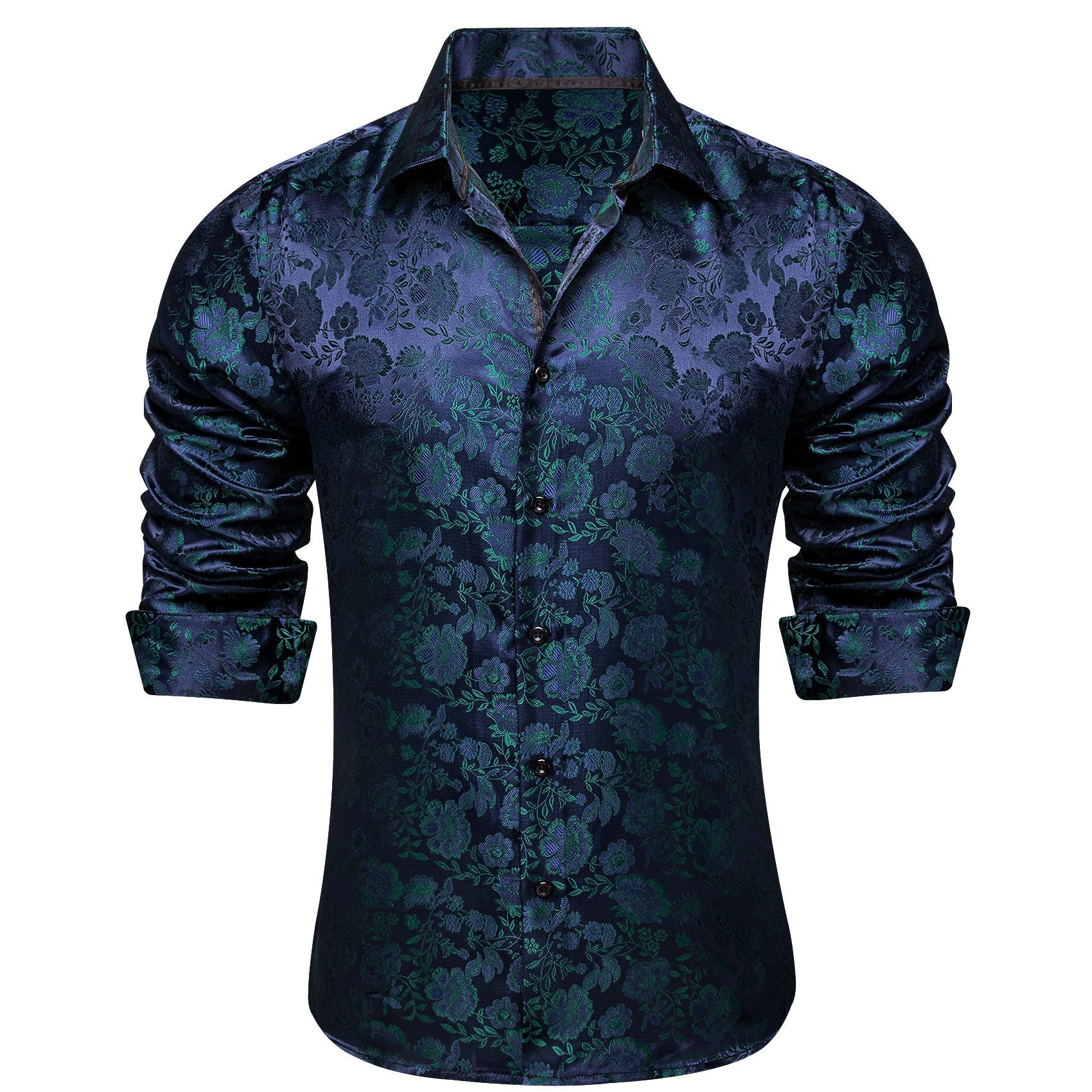 GentCrest Blue Floral Shirt - Image 1