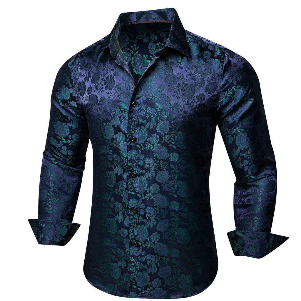 GentCrest Blue Floral Shirt - Image 3