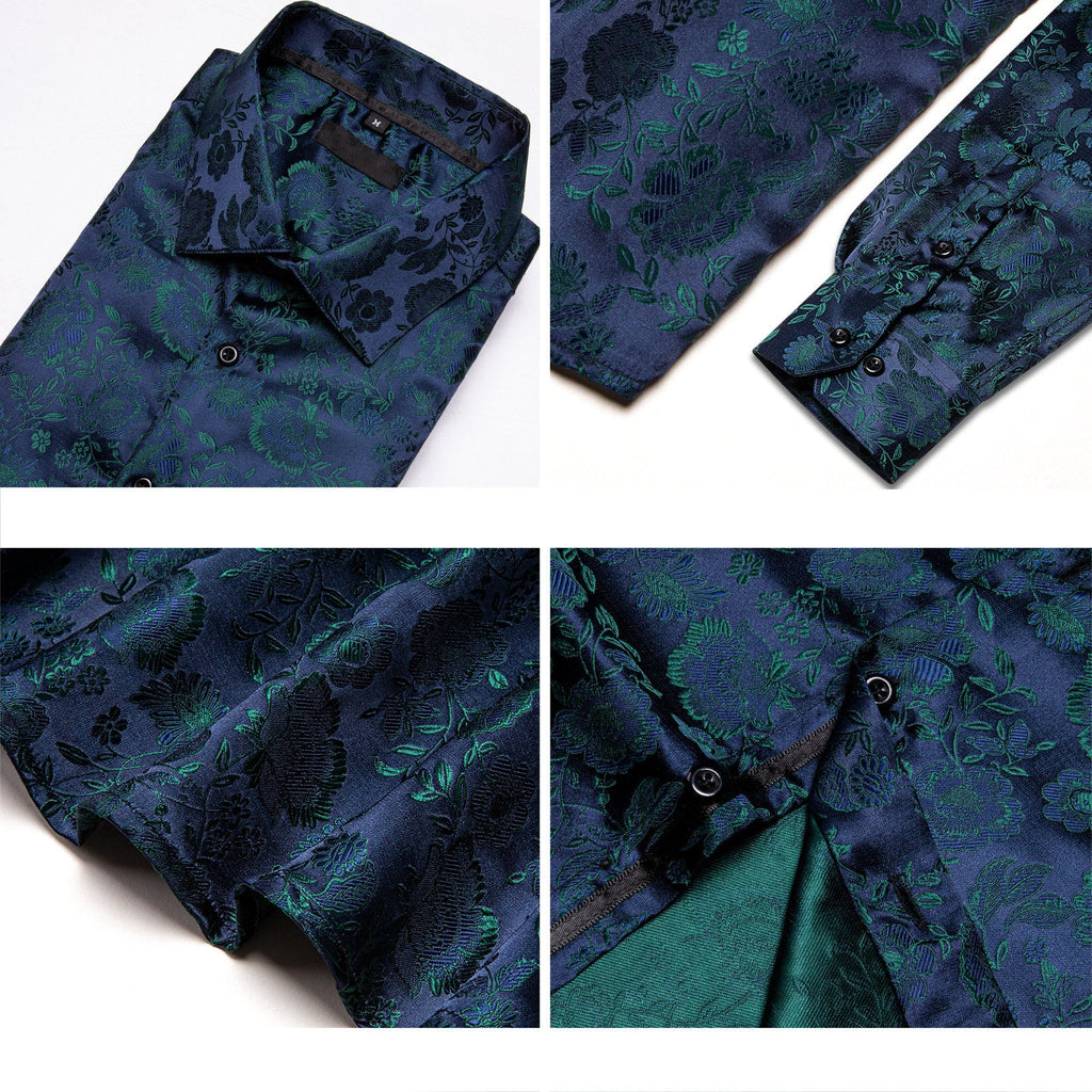 GentCrest Blue Floral Shirt - Image 5
