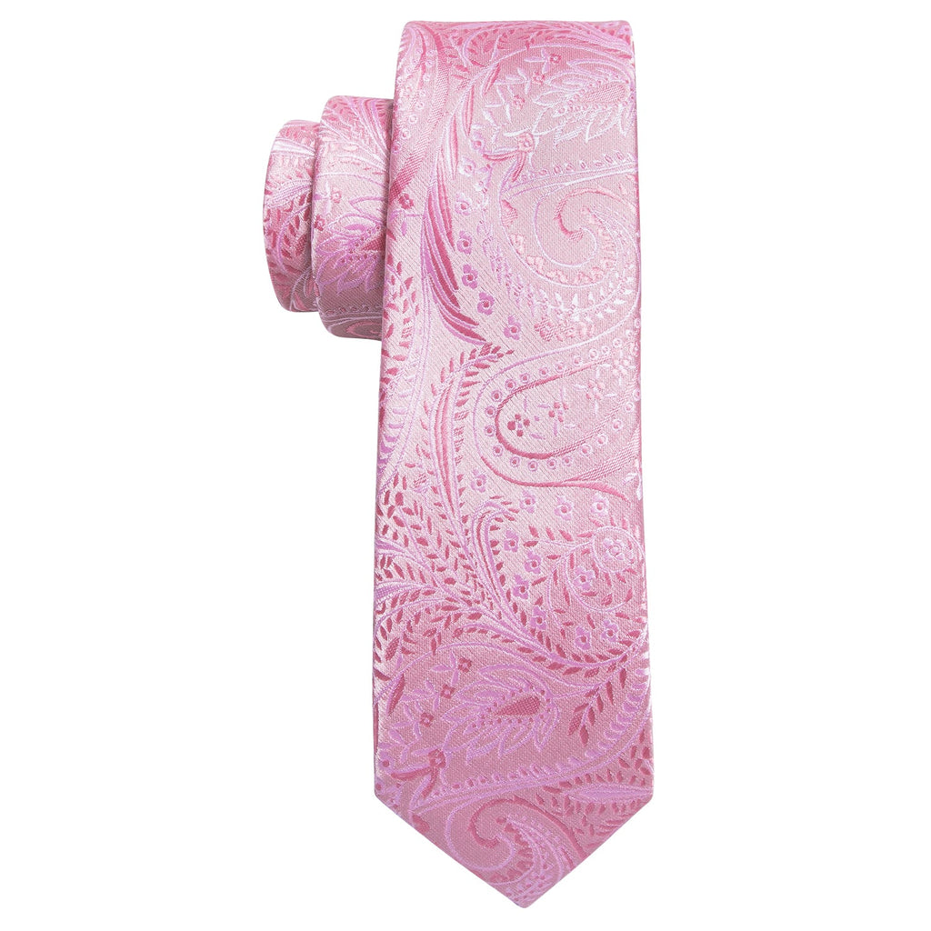 GentCrest Pink Paisley Tie Hanky Cufflinks Set - Image 5