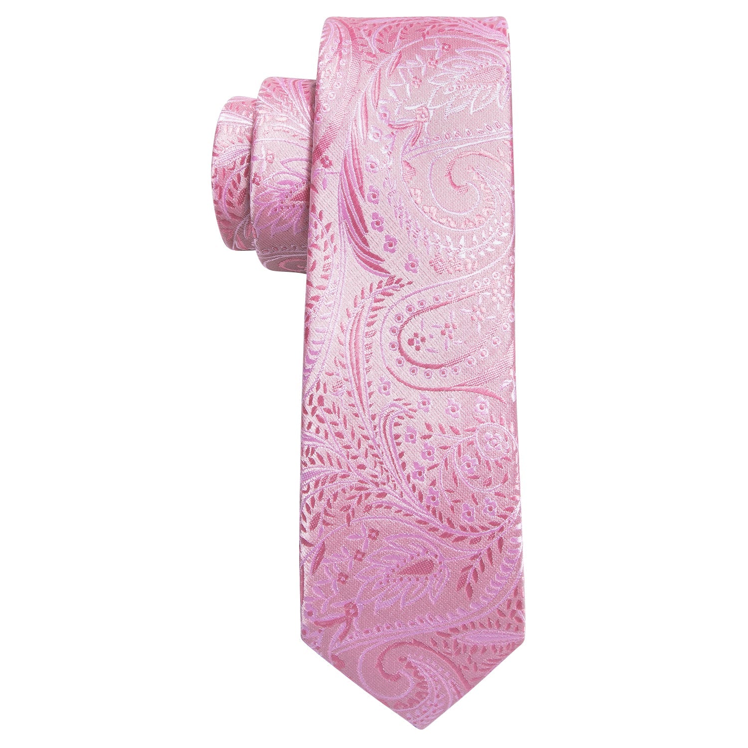 GentCrest Pink Paisley Tie Hanky Cufflinks Set - Image 5