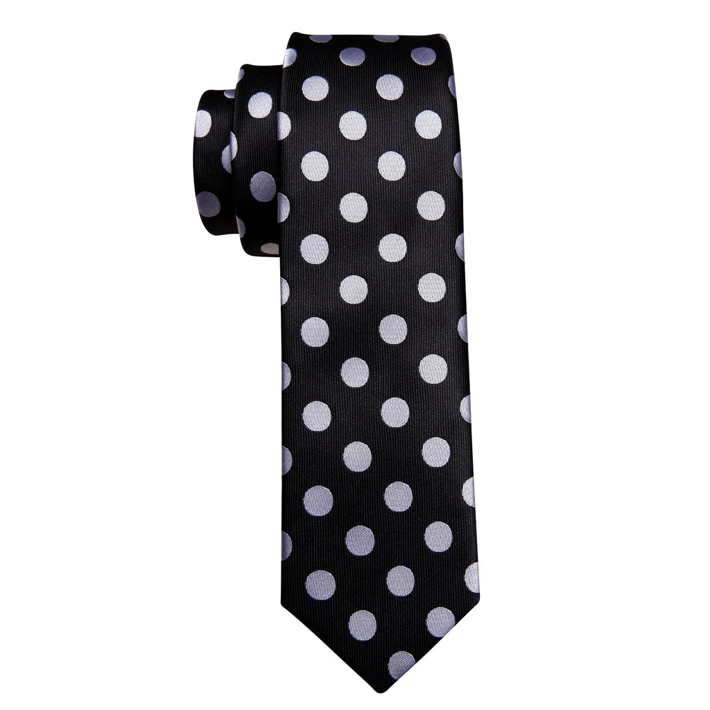 GentCrest Black Polka Dot Tie Hanky Cufflinks Set - Image 5