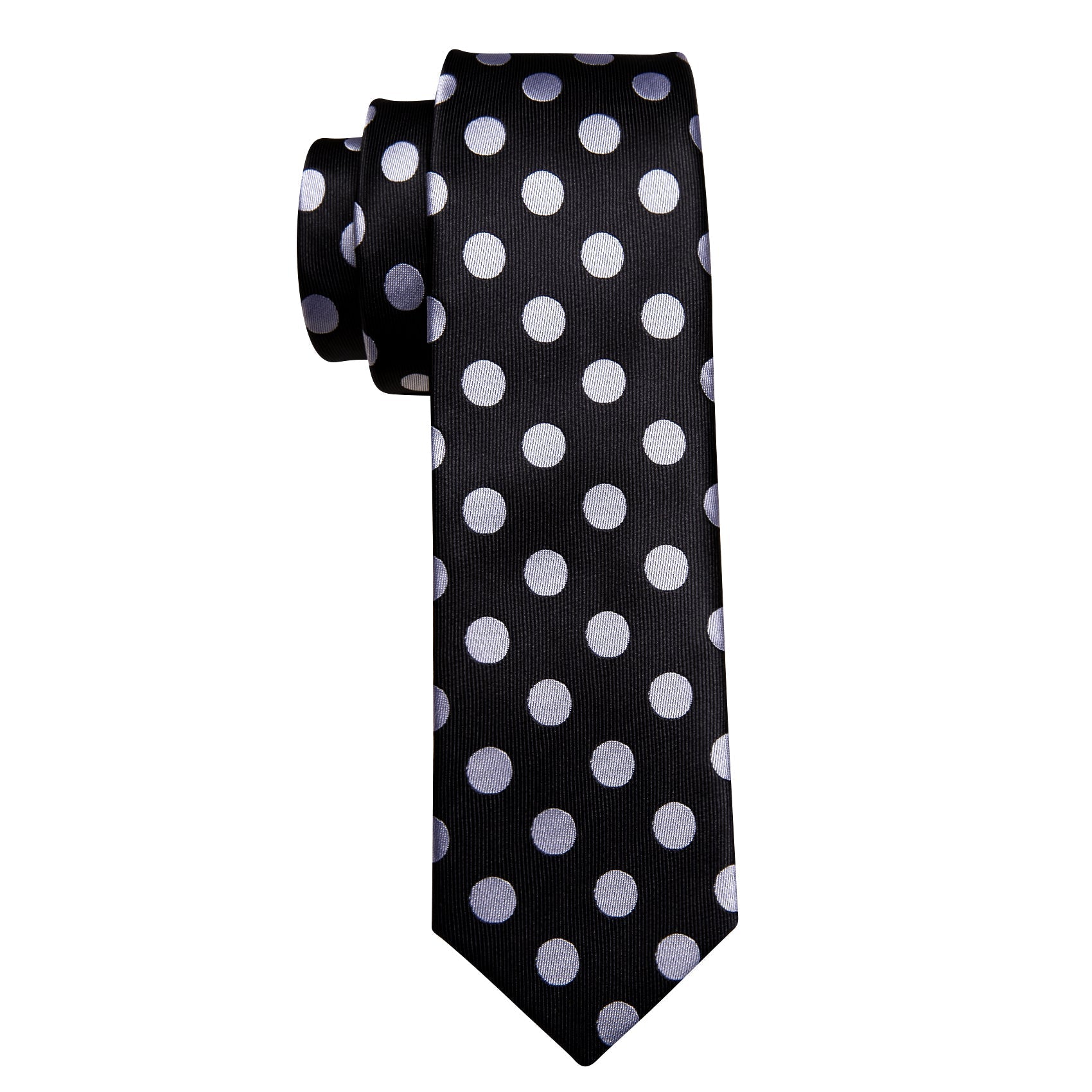 GentCrest Black Polka Dot Tie Hanky Cufflinks Set - Image 5