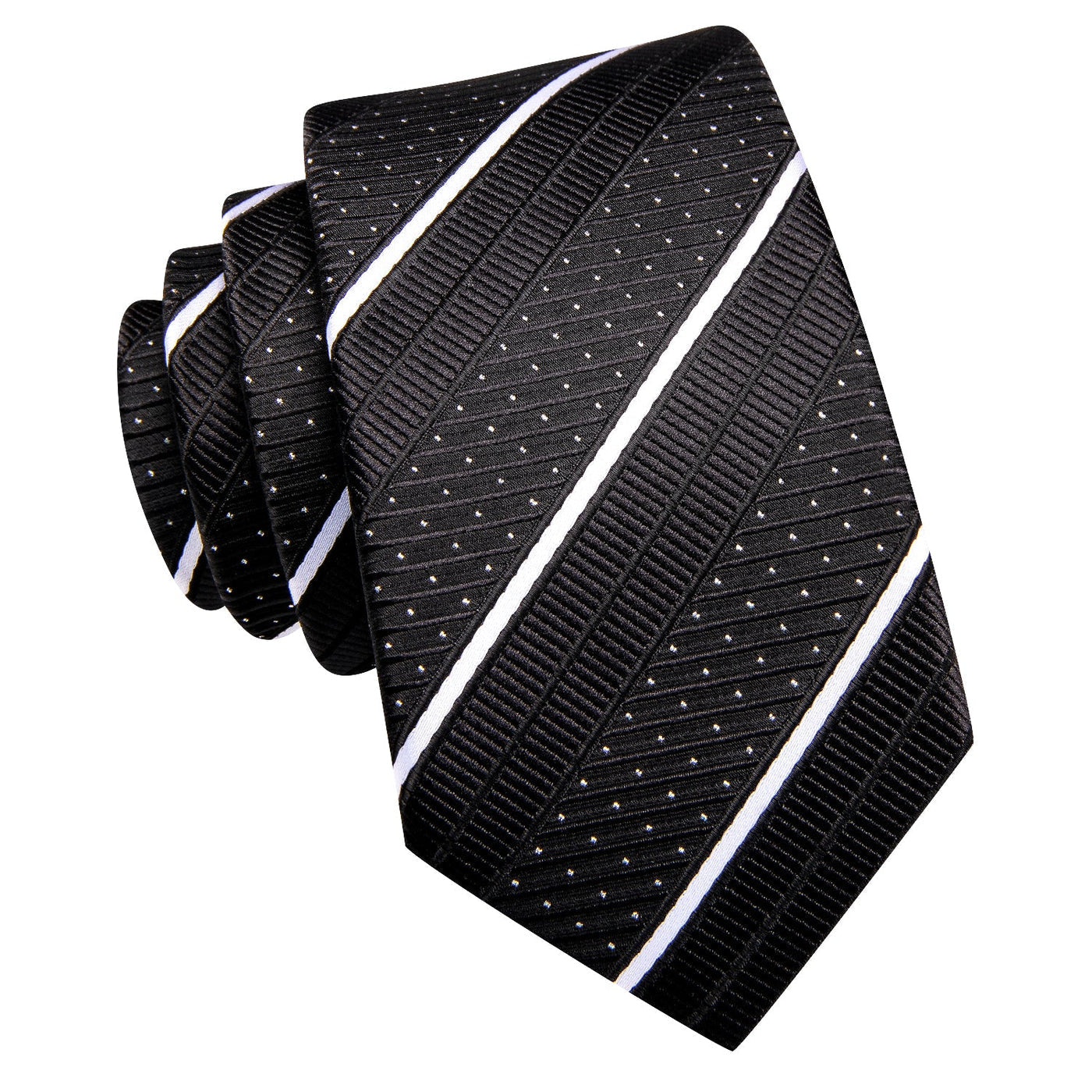 GentCrest Black Striped Tie Set - Image 3