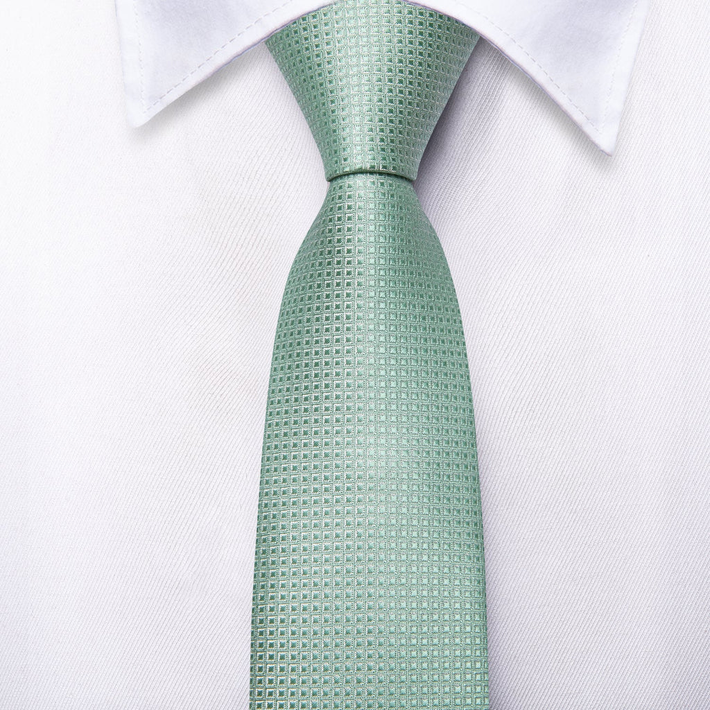GentCrest Red Plaid Tie Hanky Cufflinks Set - Image 3