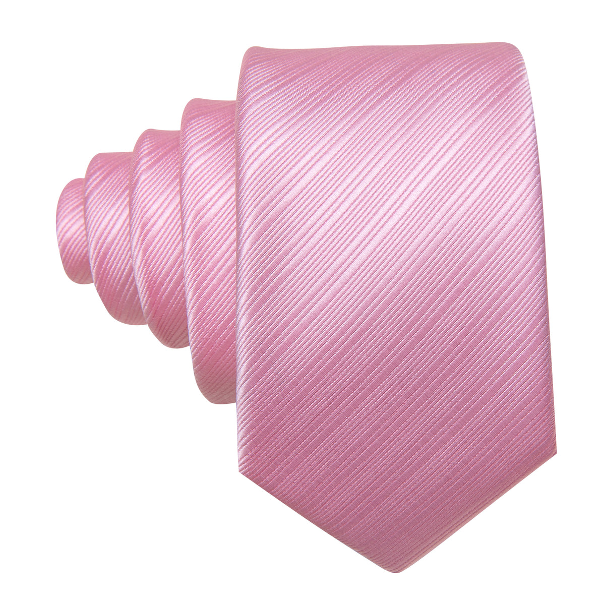 Pink Striped Children Silk Tie Set - GentCrest - View 5