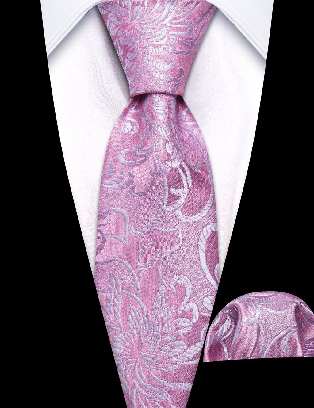 Pink Paisley Children's Silk Tie Set - GentCrest - View 2