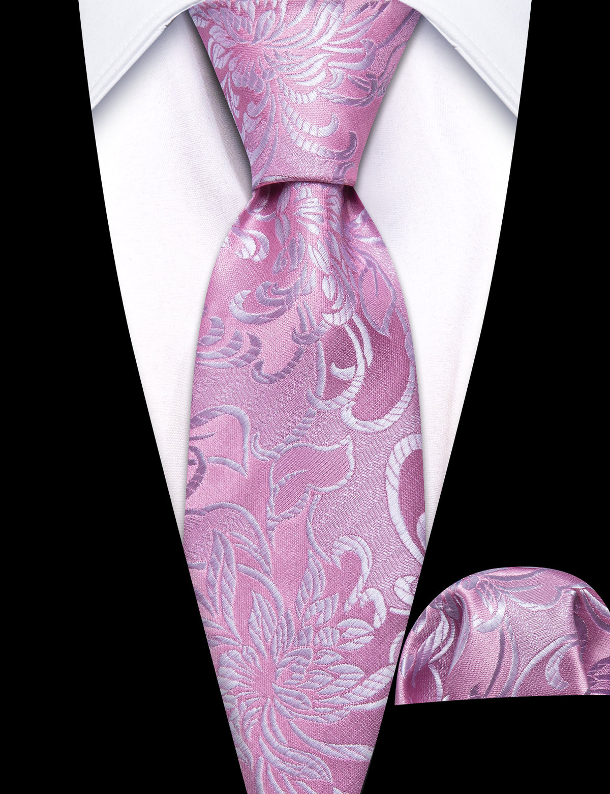 Pink Paisley Children's Silk Tie Set - GentCrest - View 2