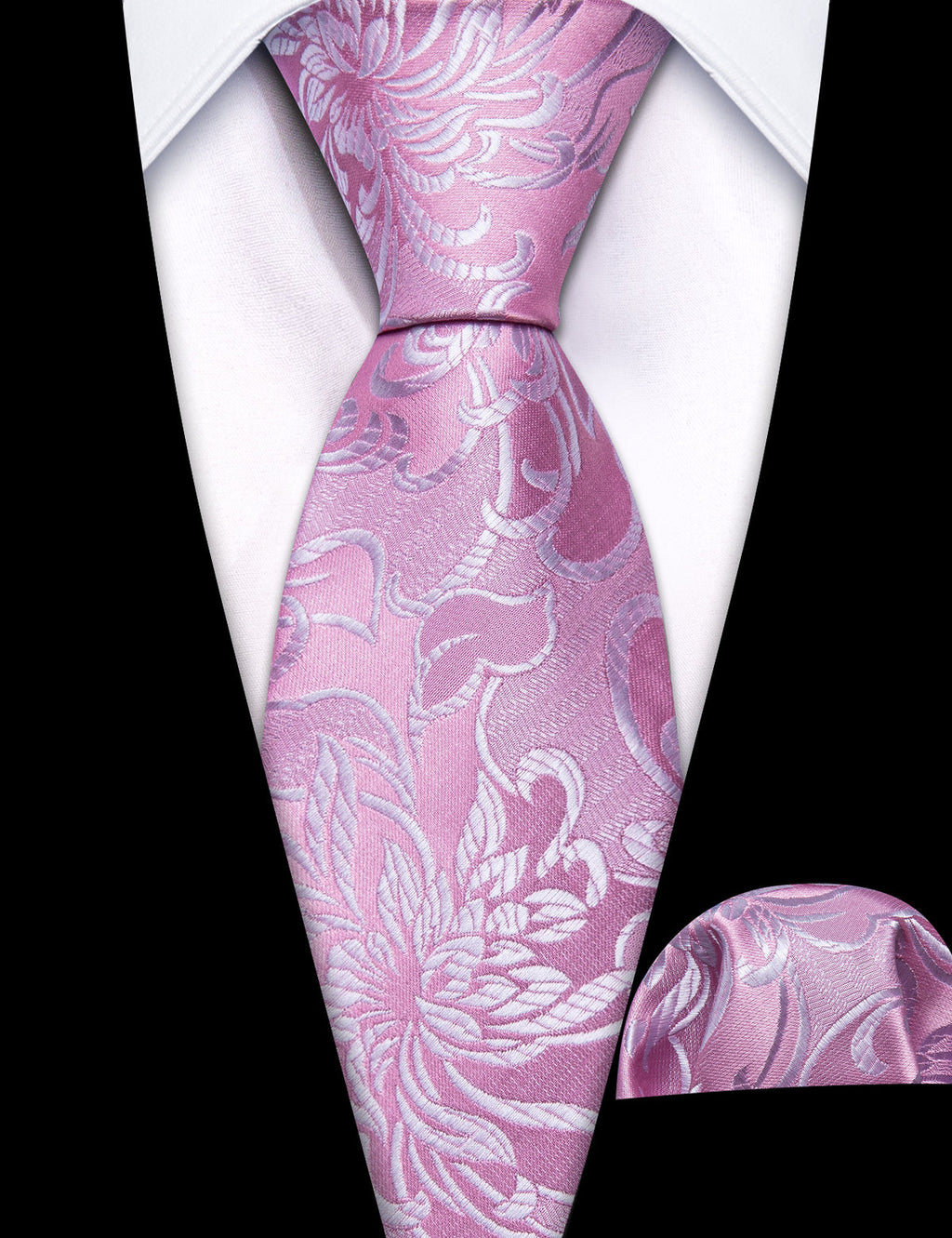 Pink Paisley Children's Silk Tie Set - GentCrest - View 3