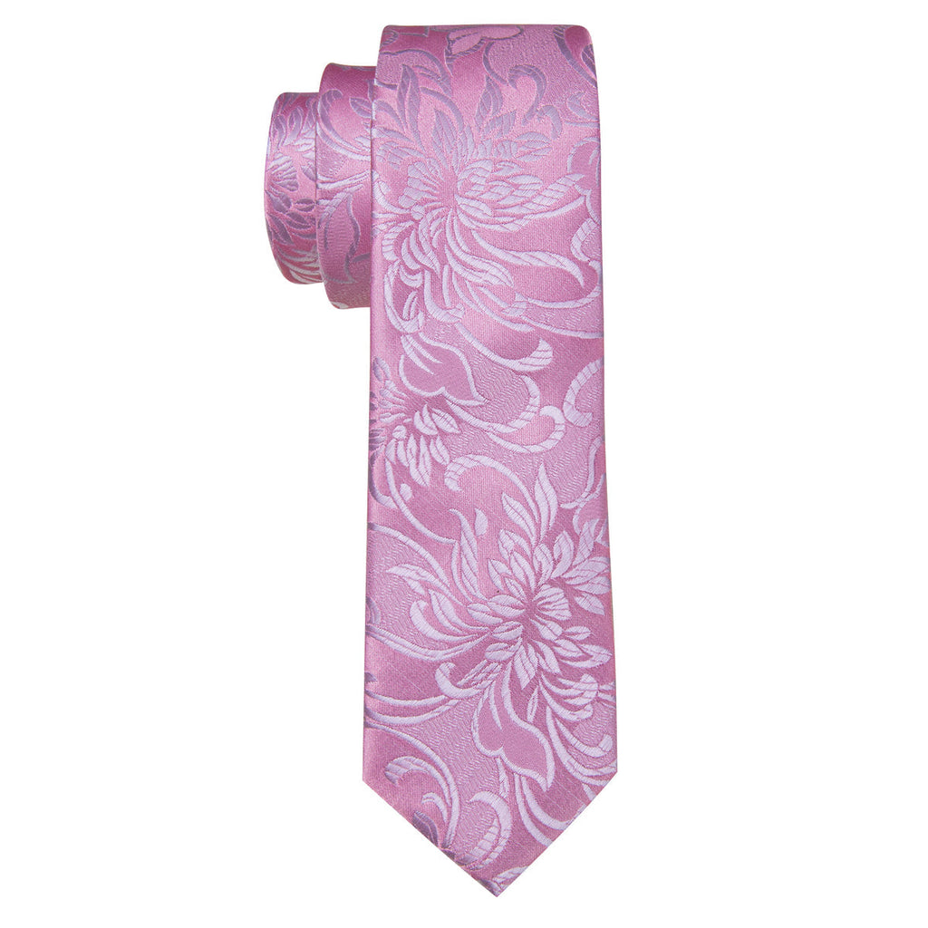 Pink Paisley Children's Silk Tie Set - GentCrest - View 5