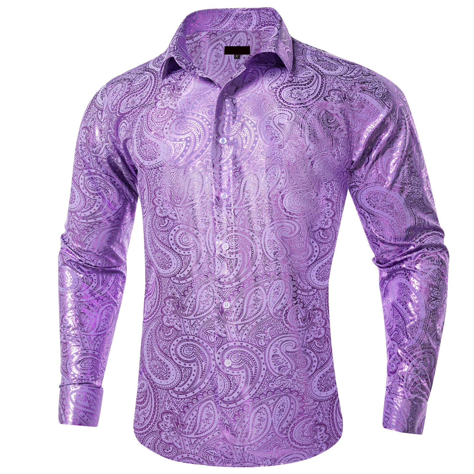 GentCrest Purple Paisley Shirt - Image 2