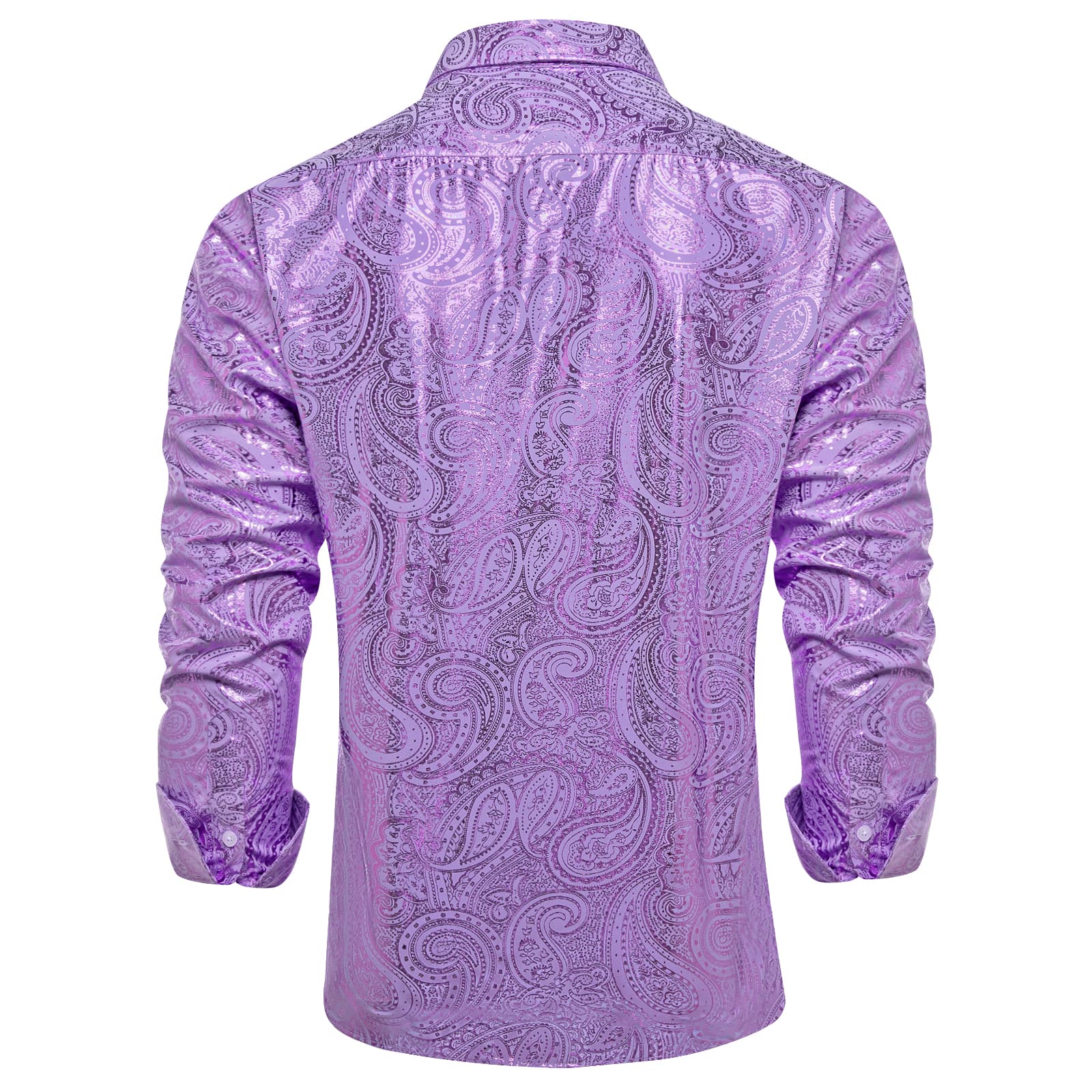 GentCrest Purple Paisley Shirt - Image 5