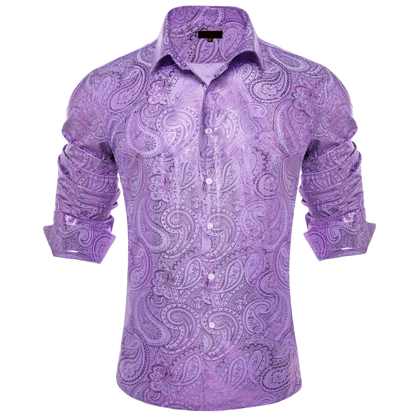 GentCrest Purple Paisley Shirt - Image 1