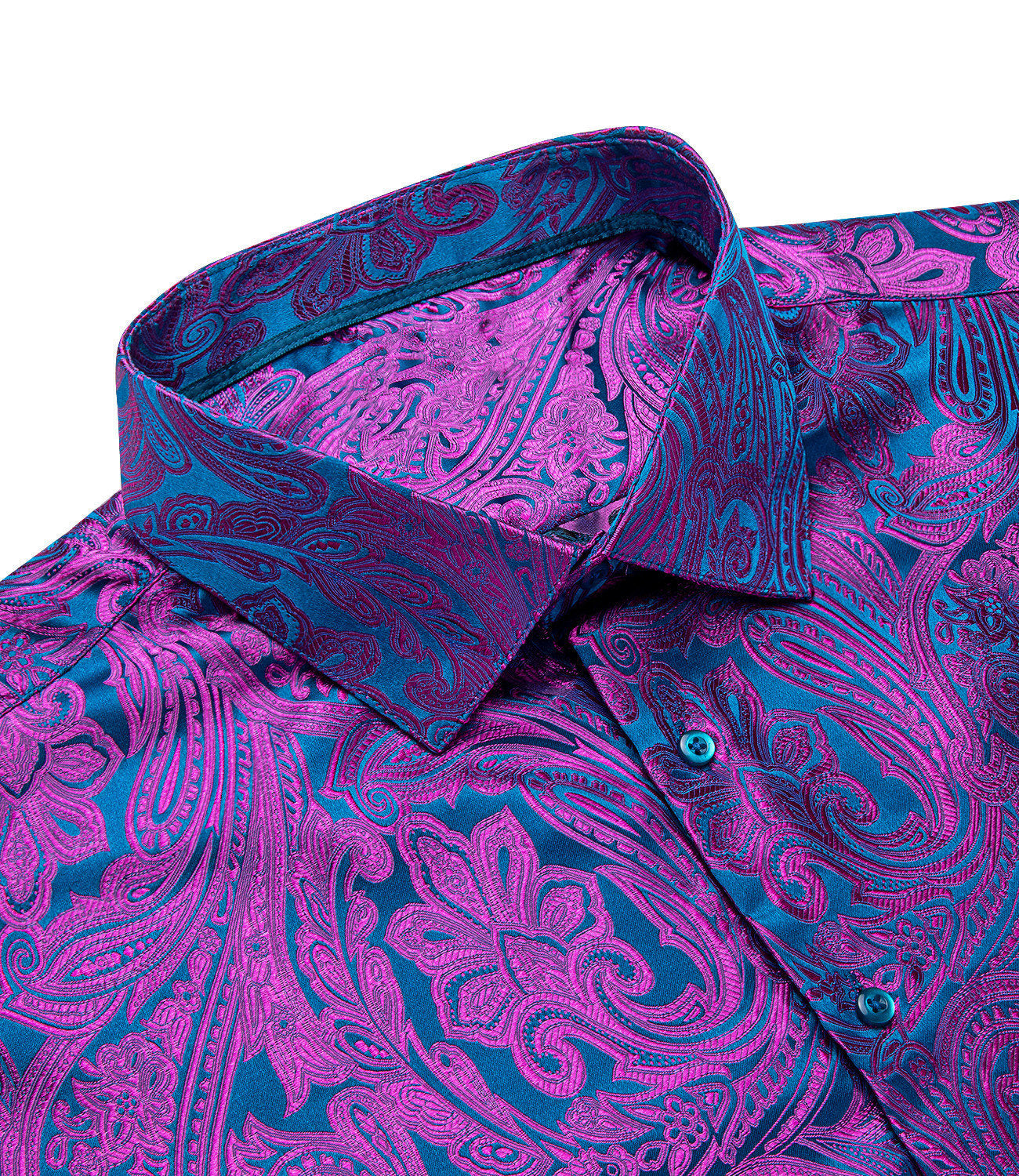 GentCrest Purple Paisley Shirt - Image 6